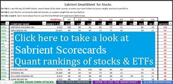 Sabrient Scorecard promo link